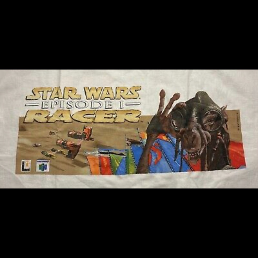 Brand New Star Wars Ep I N64 Promo Pod Racer T-Shirt XL